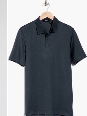 Theory Micro Jacquard XXL Short Sleeve Polo